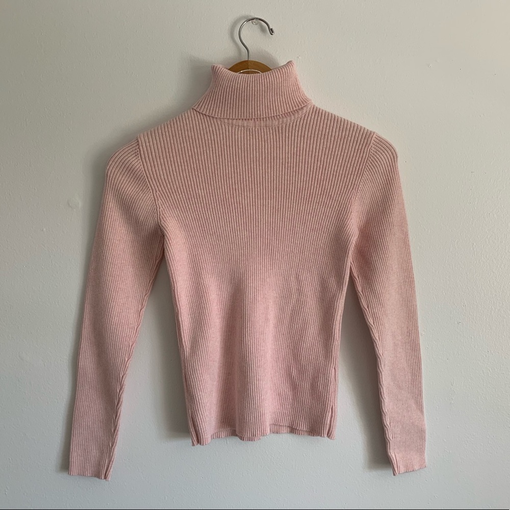 Pink Turtleneck